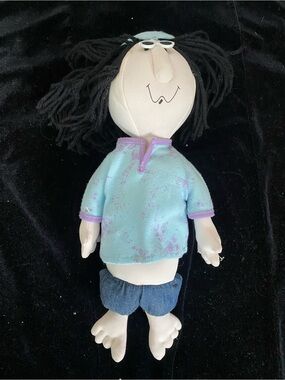 Vintage 1991 Floyd Hippie 'Back To Cool' Plush Doll Headband Necklace Waco E5